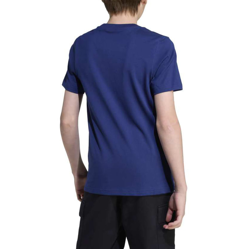 Adidas Camiseta JV5193 INF COLLEG T Dark Blue Algodao -1-